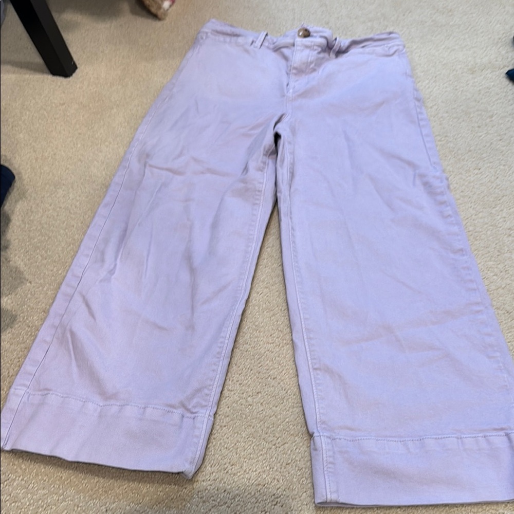 Lavender Wide-Leg Pants
